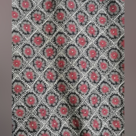 70s Batwing Vintage Paisley Geometric Impressionist Print Prairie Empire Dress - Picture 6 of 15